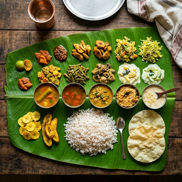 Traditional Kerala Sadya